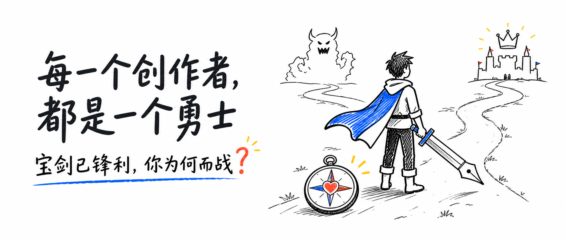 每一个创作者,都是一个勇士——宝剑已锋利,你为何而战?